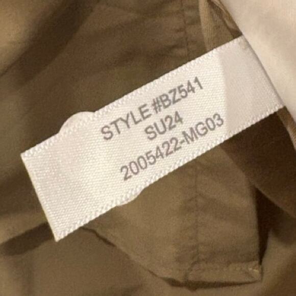 J Crew Mens Sun Shirt XL Khaki Long Sleeve 2024 Button Up Chest Pocket UPF 50 - Picture 5 of 8